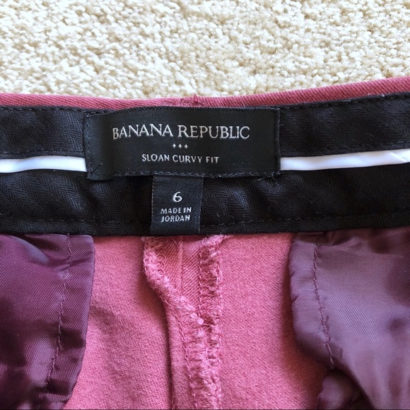 Banana Republic | Sloan Curvy Fit Ankle Pants Red - Picture 4 of 7